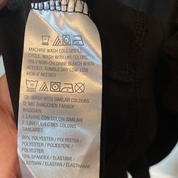 H by Halston size SP Black sleeveless hi low Maxi dress NWOT - Picture 6 of 6